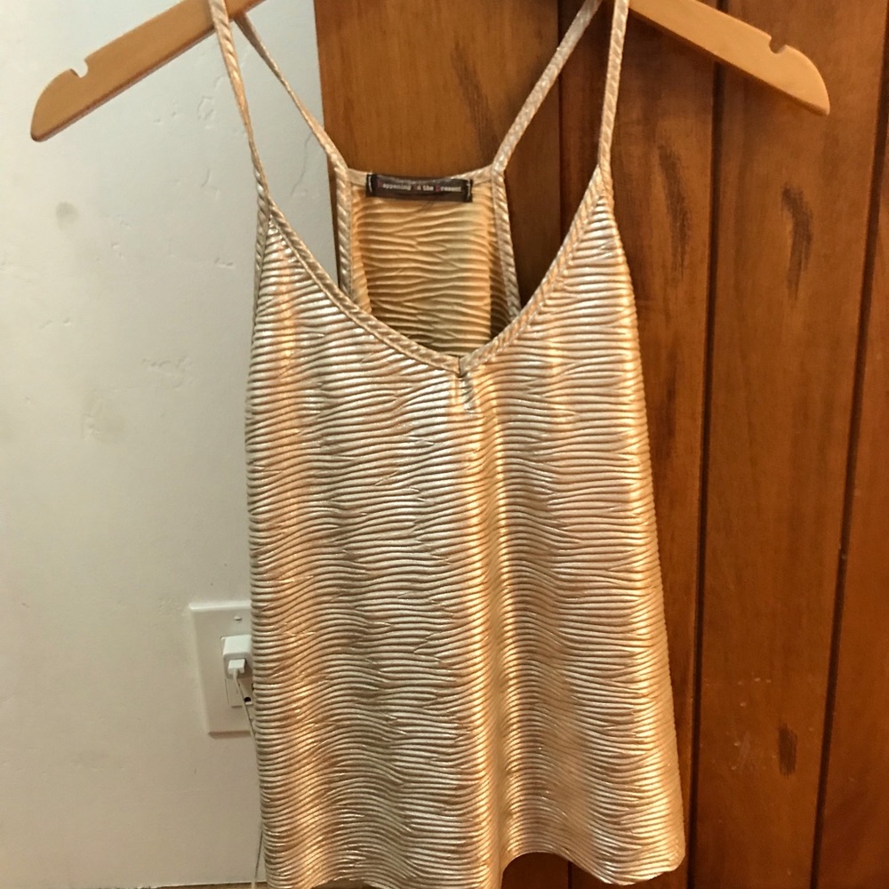 Gold tank top